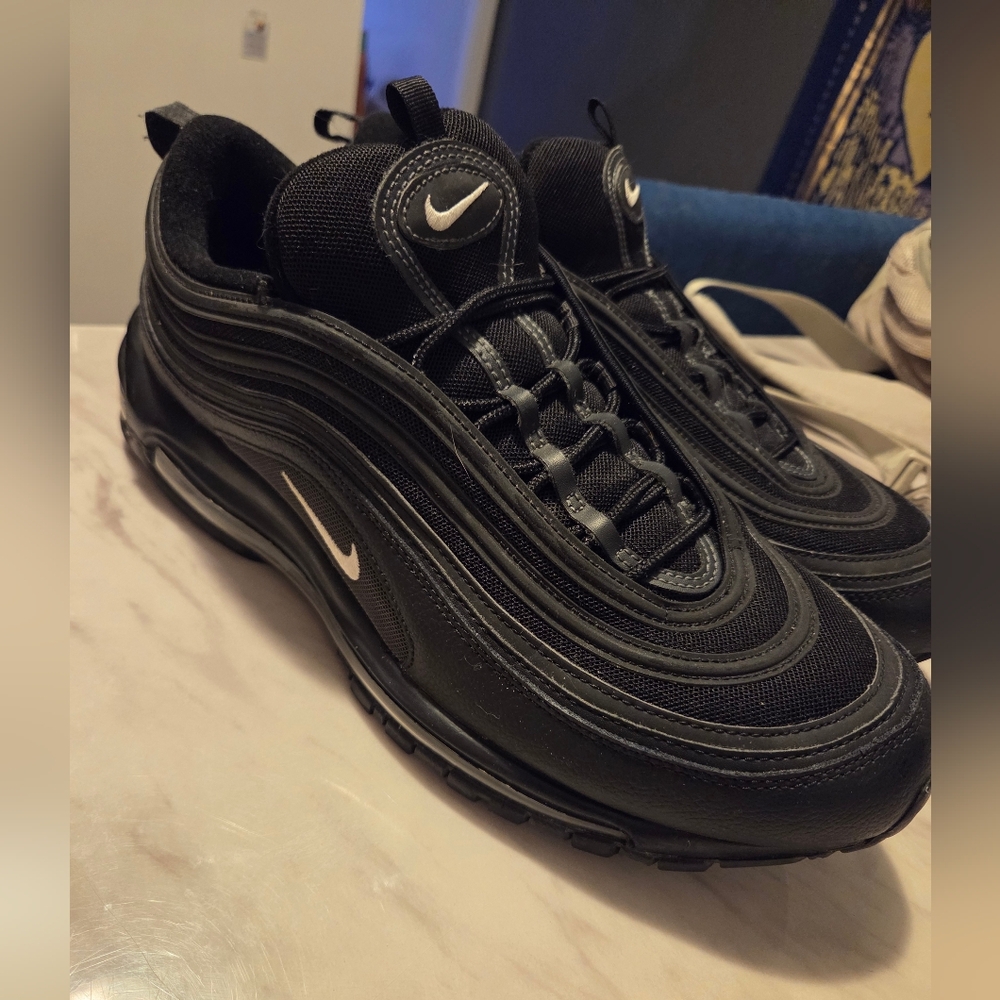 Airmax 97s Tripple Black Mens 14 - Picture 10 of 16